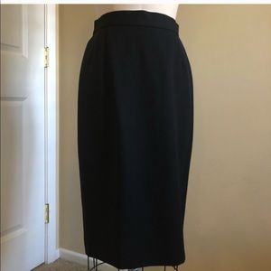 2/$20. Black Escada vintage midi skirt